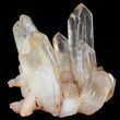 Tangerine Quartz Crystal Cluster - Madagascar #58844-1